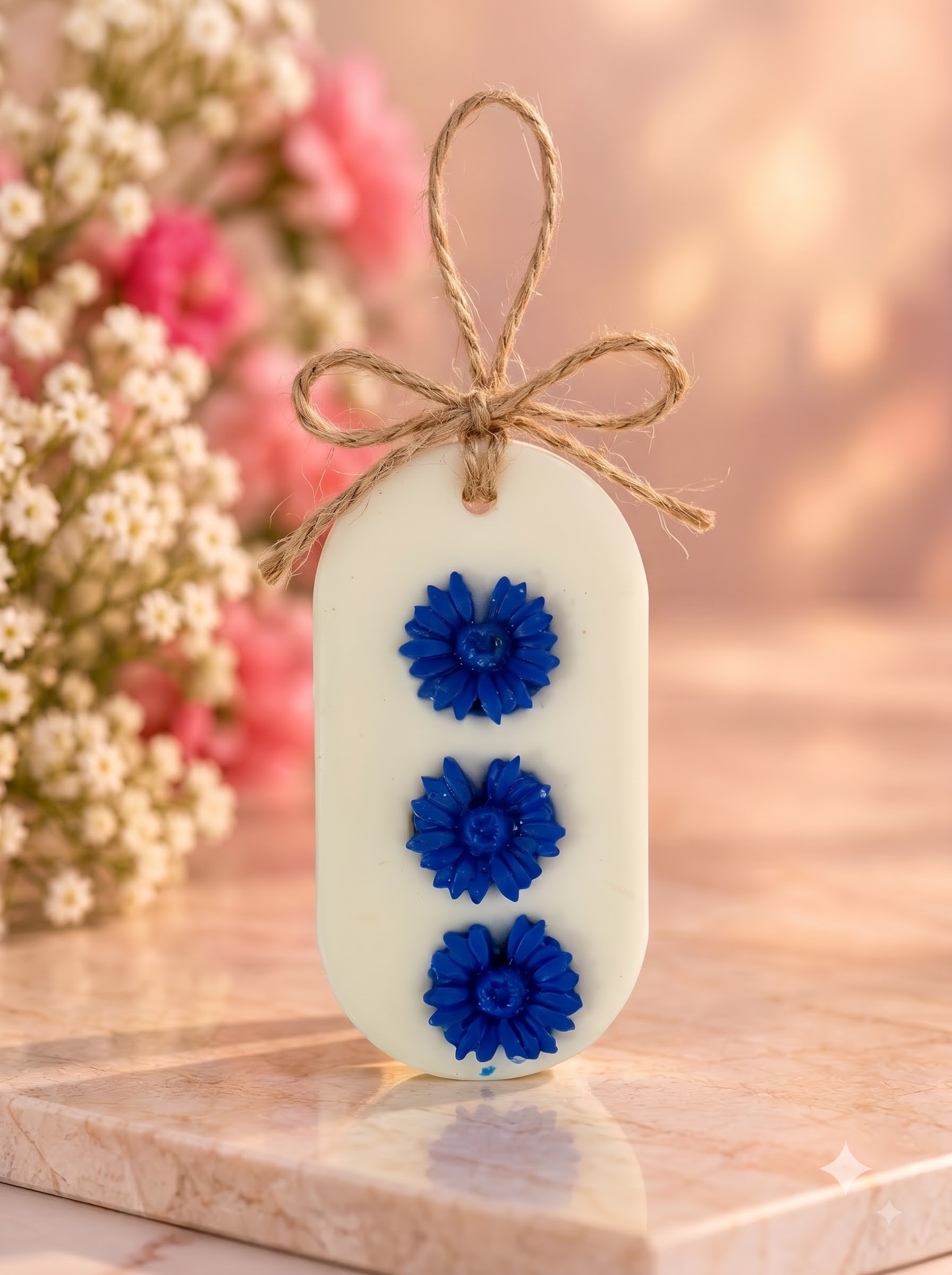 Blue Daisy Wax Sachet