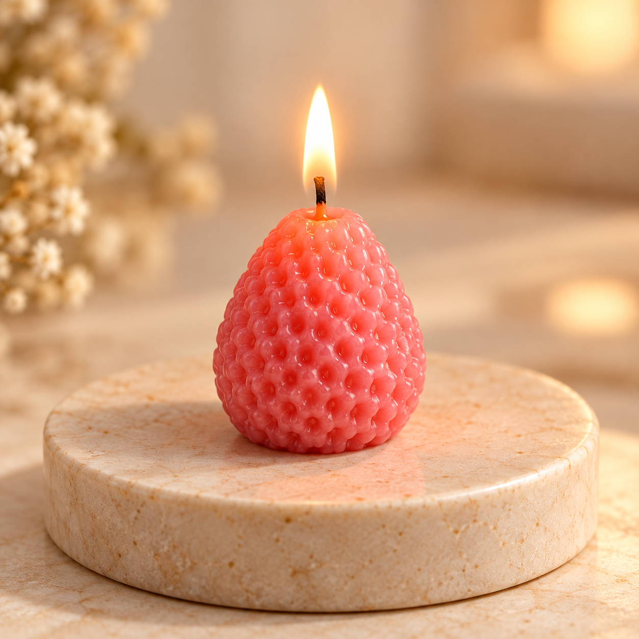 Pink Raspberry Berry Candle